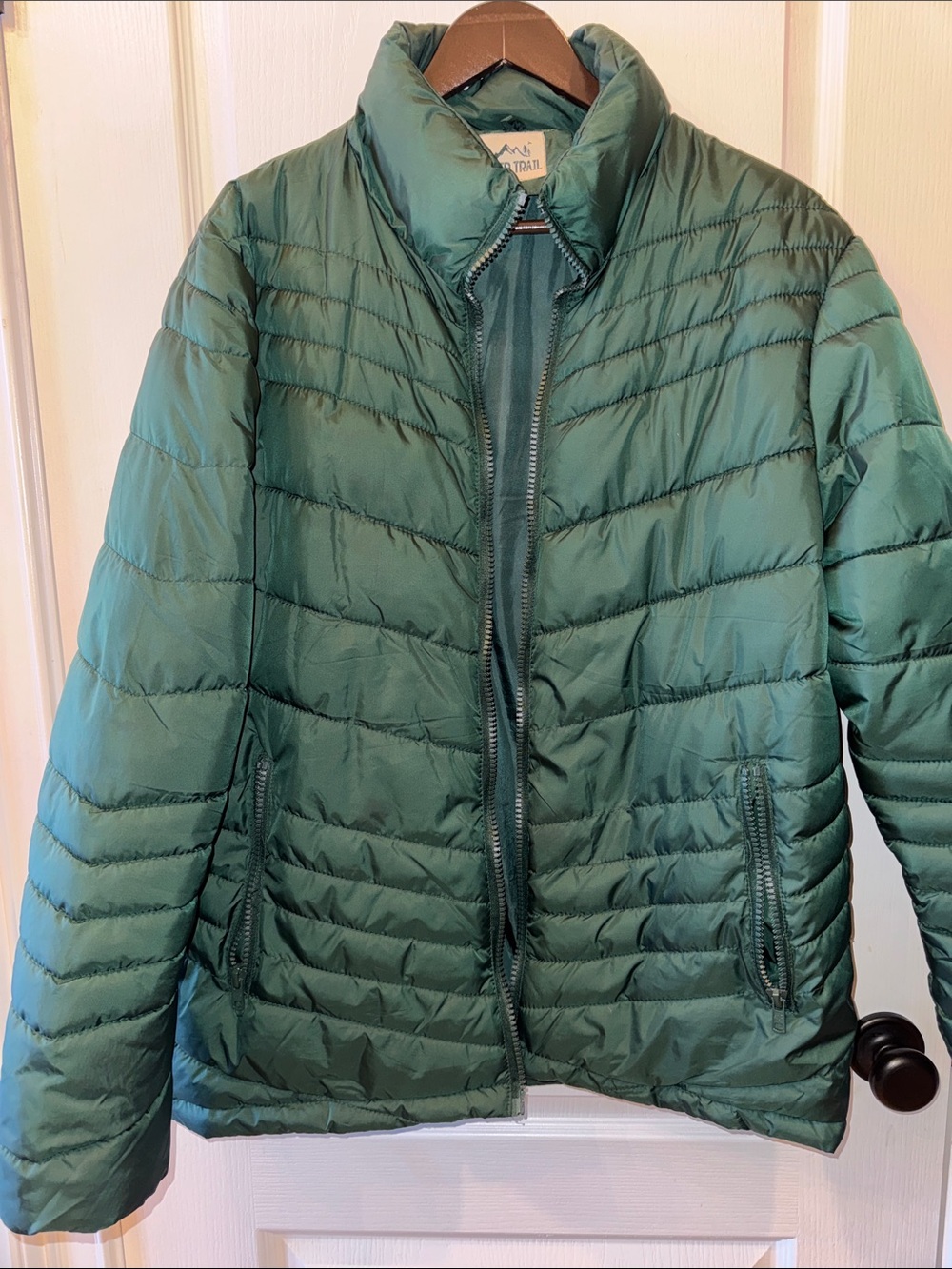 Lightweight Men's Puffer Jacket in Green